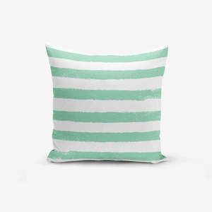 Obliečka na vankúš s prímesou bavlny Minimalist Cushion Covers Su Green Striped Modern, 45 × 45 cm vyobraziť