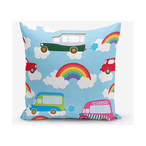 Obliečka na vankúš s prímesou bavlny Minimalist Cushion Covers Rainbow, 45 × 45 cm vyobraziť