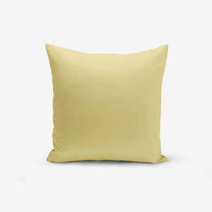 Horčicovožltá obliečka na vankúš Minimalist Cushion Covers Düz, 45 × 45 cm vyobraziť