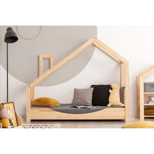 Domčeková posteľ z borovicového dreva Adeko Luna Elma, 90 x 180 cm vyobraziť