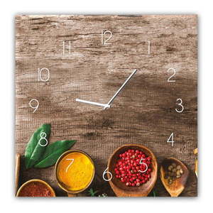 Nástenné hodiny Styler Glassclock Pepper, 30 × 30 cm vyobraziť