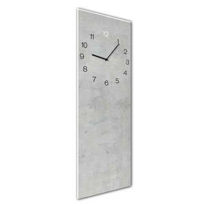 Nástenné hodiny Styler Glassclock Concrete, 20 × 60 cm vyobraziť