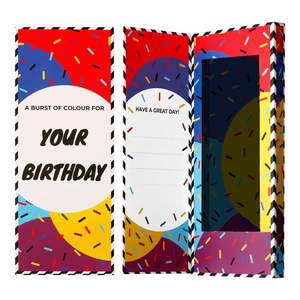 Darčeková krabička na ponožky Ballonet Socks Happy Birthday Socks Card vyobraziť