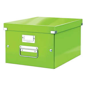 Zelený kartónový úložný box s vekom 28x37x20 cm Click&Store – Leitz vyobraziť
