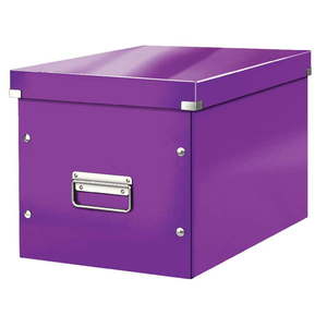 Fialový kartónový úložný box s vekom 32x36x31 cm Click&Store – Leitz vyobraziť