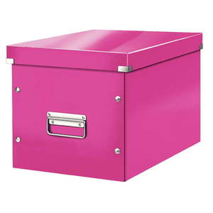 Ružový kartónový úložný box s vekom 32x36x31 cm Click&Store – Leitz vyobraziť