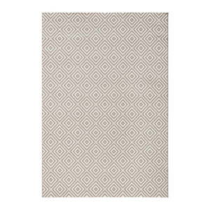 Sivý vonkajší koberec NORTHRUGS Karo, 140 × 200 cm vyobraziť