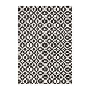 Čierno-biely vonkajší koberec NORTHRUGS Karo, 200 × 290 cm vyobraziť