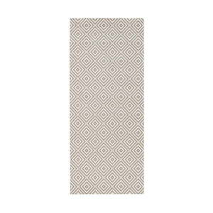 Sivý vonkajší koberec NORTHRUGS Karo, 80 × 150 cm vyobraziť