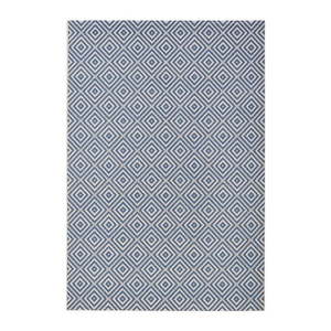 Modrý vonkajší koberec NORTHRUGS Karo, 140 x 200 cm vyobraziť