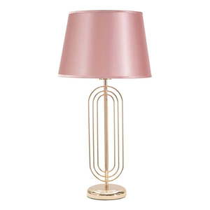 Ružová stolová lampa Mauro Ferretti Krista, výška 64 cm vyobraziť