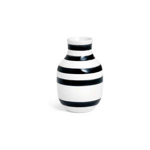 Čierno-biela kameninová váza Kähler Design Omaggio, výška 12, 5 cm vyobraziť