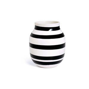 Čierno-biela kameninová váza Kähler Design Omaggio, výška 20 cm vyobraziť