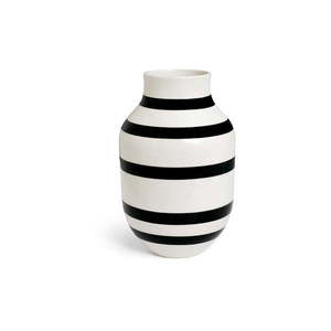 Čierno-biela kameninová váza Kähler Design Omaggio, výška 30, 5 cm vyobraziť
