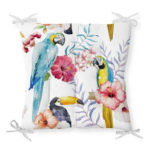 Sedák s prímesou bavlny Minimalist Cushion Covers Jungle Birds, 40 x 40 cm vyobraziť