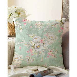 Zelená obliečka na vankúš s prímesou bavlny Minimalist Cushion Covers Blossom, 55 x 55 cm vyobraziť