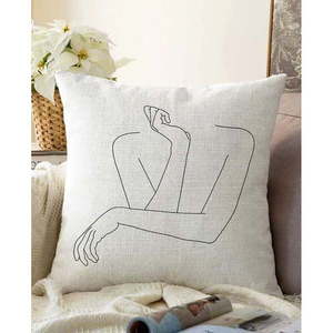 Obliečka na vankúš s prímesou bavlny Minimalist Cushion Covers Pose, 55 x 55 cm vyobraziť