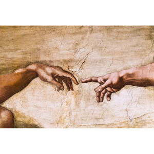 Reprodukcia obrazu Michelangelo Buonarroti - Creation of Adam, 70 x 45 cm vyobraziť