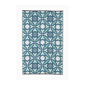 Modro-sivý obojstranný vonkajší koberec z recyklovaného plastu Fab Hab Seville, 120 x 180 cm vyobraziť