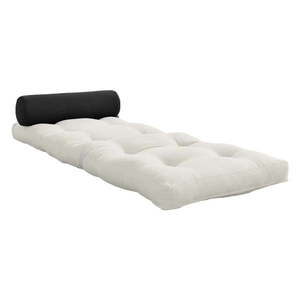 Bielosivý futónový matrac 70x200 cm Wrap Natural/Dark Grey – Karup Design vyobraziť
