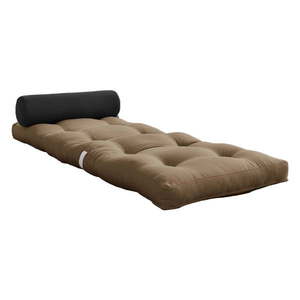 Sivohnedý futónový matrac 70x200 cm Wrap Mocca/Dark Grey – Karup Design vyobraziť