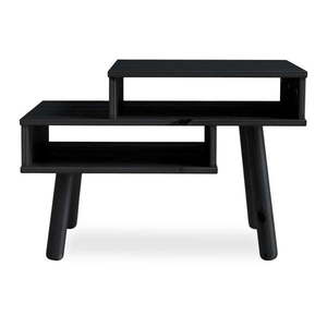 Konferenčný stolík z borovicového dreva v čiernej farbe Karup Design Haku vyobraziť