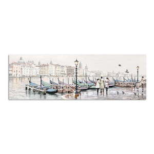Obraz Styler Canvas Watercolor Venezia Gondole, 45 × 140 cm vyobraziť