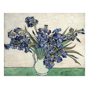 Reprodukcia obrazu Vincenta van Gogha - Irises 2, 40 × 26 cm vyobraziť