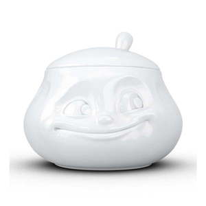 Biela usmievavá cukornička z porcelánu 58products vyobraziť