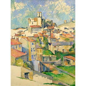 Obraz - 50x70 cm reprodukcia Gardanne, Paul Cézanne – Fedkolor vyobraziť