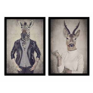 Dvojdielny obraz Home Ribs and Deer, 72 × 50 cm vyobraziť