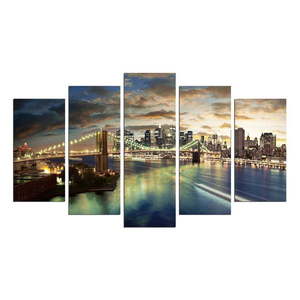 Viacdielny obraz Bridge NYC, 110 × 60 cm vyobraziť