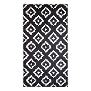 Čierno-biely koberec Vitaus Geo Winston, 50 × 80 cm vyobraziť