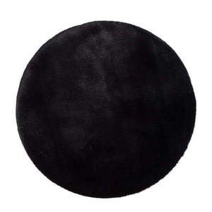 Čierny koberec Universal Fox Liso, Ø 120 cm vyobraziť