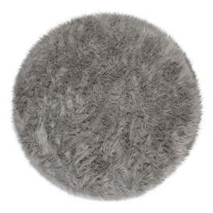 Sivý koberec Flair Rugs Sheepskin, ⌀ 120 cm vyobraziť