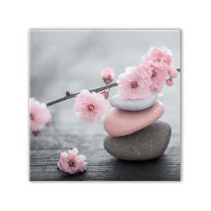 Obraz Styler Glasspik Spa & Zen Pink Stone, 30 × 30 cm vyobraziť