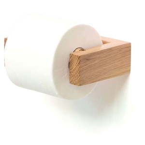 Nástenný držiak na toaletný papier z dubového dreva Wireworks Mezza vyobraziť