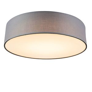 Stropná lampa sivá 40 cm vrátane LED - bubnová LED vyobraziť