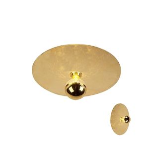 Moderné stropné svietidlo zlaté 40cm - Disque vyobraziť