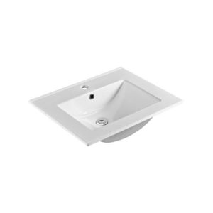 MEREO - Nábytkové umývadlo SLIM, 61x46x18 cm, keramické, biele UC6146 vyobraziť