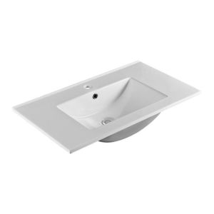 MEREO - Nábytkové umývadlo SLIM, 81x46x18 cm, keramické, biele UC8146 vyobraziť
