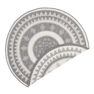 Sivo-krémový vonkajší koberec NORTHRUGS Jamaica, ⌀ 200 cm vyobraziť