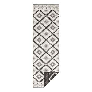 Čierno-krémový vonkajší koberec NORTHRUGS Malibu, 80 x 250 cm vyobraziť