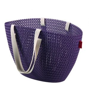 CURVER Taška nákupná, pikniková bag imitácia háčkovanie - fialová vyobraziť