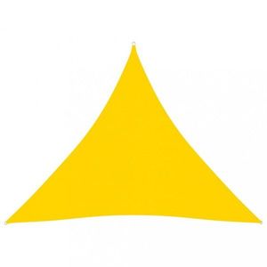 Tieniaca plachta trojuholníková 4x4x4 m oxfordská látka Dekorhome Žltá vyobraziť