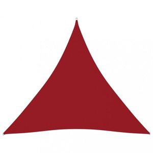 Tieniaca plachta trojuholníková 4x4x4 m oxfordská látka Dekorhome Červená vyobraziť