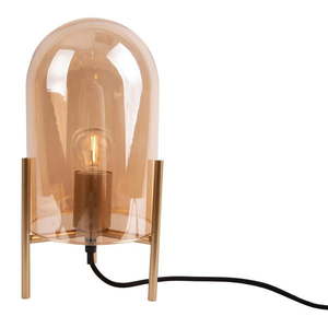 Sklenená stolová lampa v zlatej farbe Leitmotiv Glass Bell vyobraziť