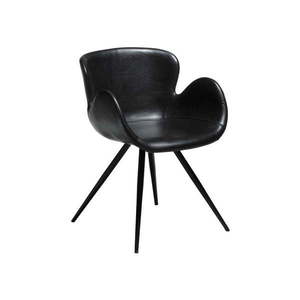 Čierna koženková stolička DAN-FORM Denmark Gaia vyobraziť