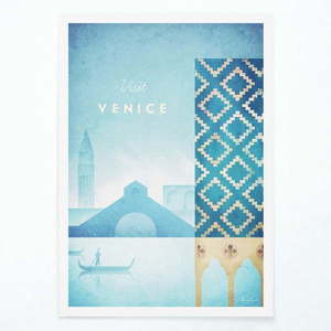 Plagát Travelposter Venice, 30 x 40 cm vyobraziť