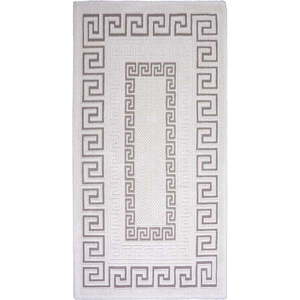 Sivo-béžový bavlnený koberec Vitaus Versace, 80 × 200 cm vyobraziť